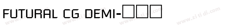 futural cg demi字体转换